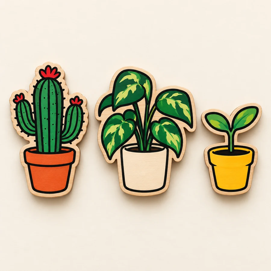 Happy Little Plants, 3-piece set