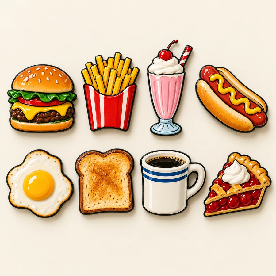 Diner Days, 8-piece set